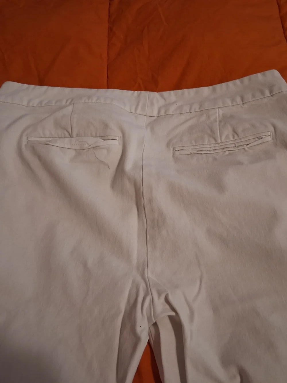 LAUREN Ralph Lauren White Slim Cloth Pants - Picture 6 of 7